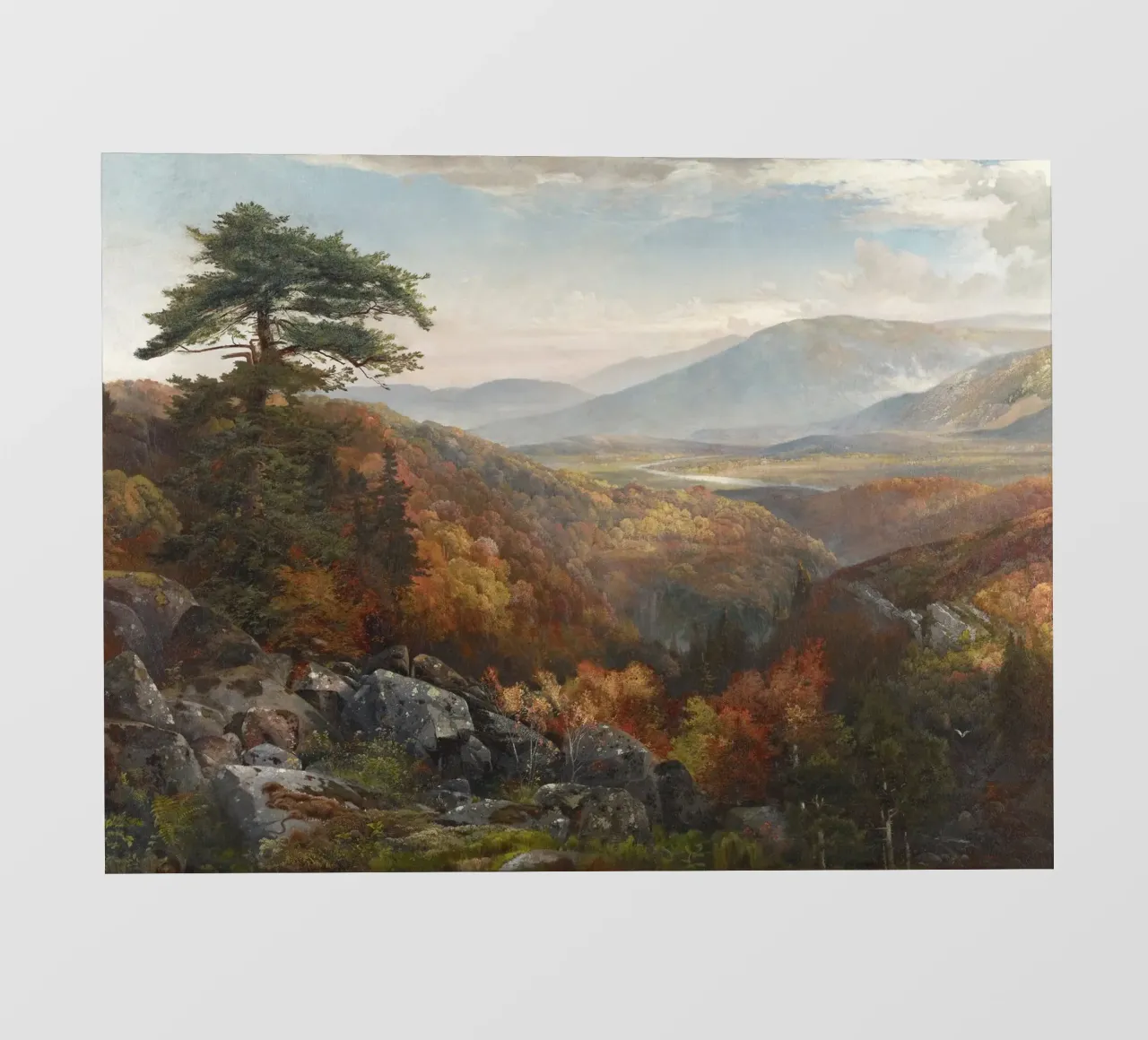 Valley Landscape in Autumn pellicola backlit da apoloprints