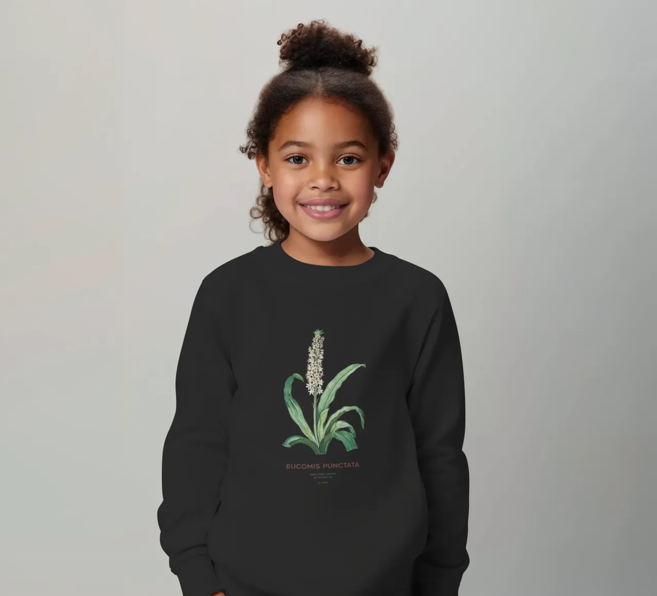 Fiore d'ananas o Eucomis punctata felpa bambino da Vintagrafica