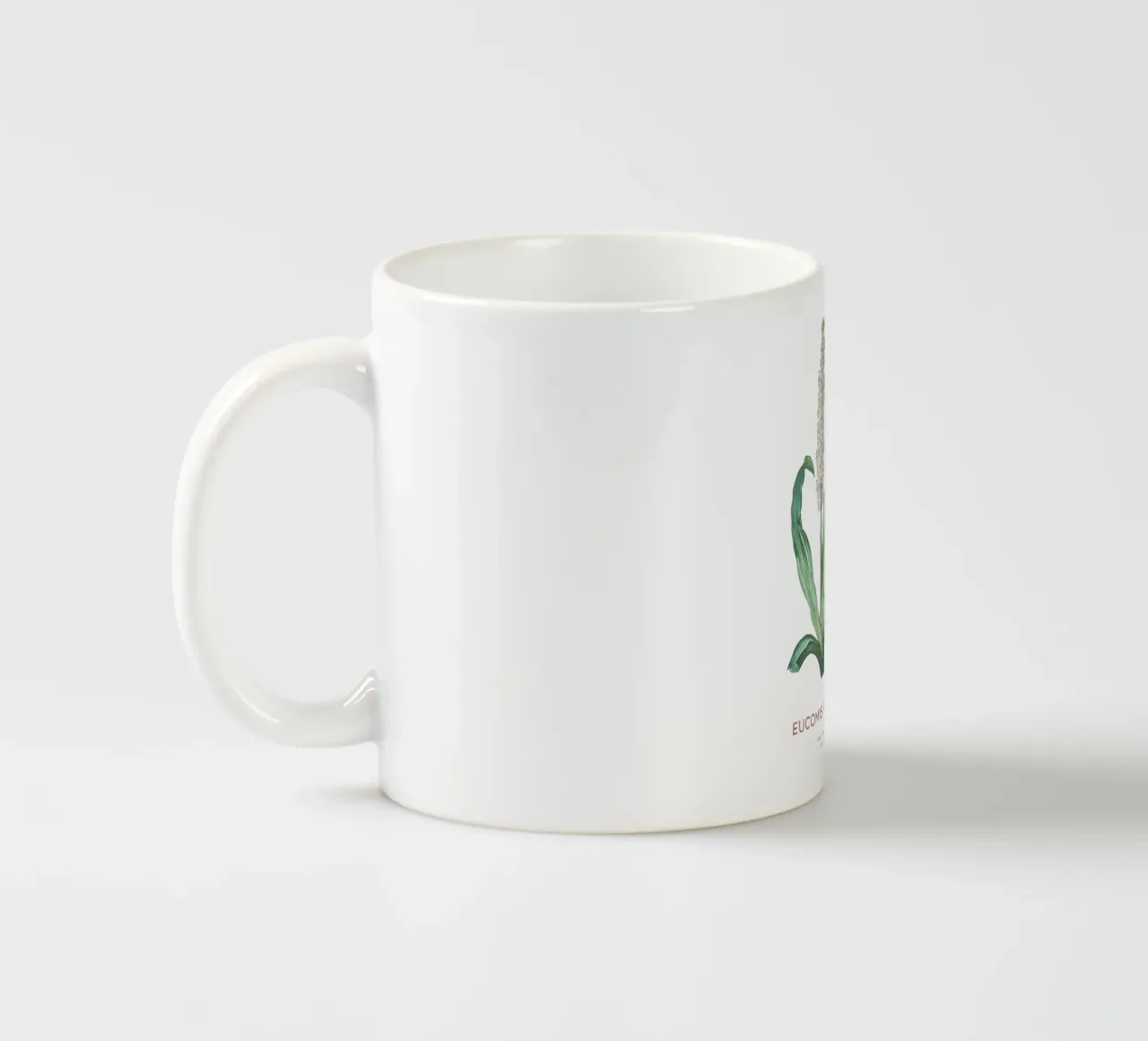 Fiore d'ananas o Eucomis punctata tazza in ceramica da Vintagrafica