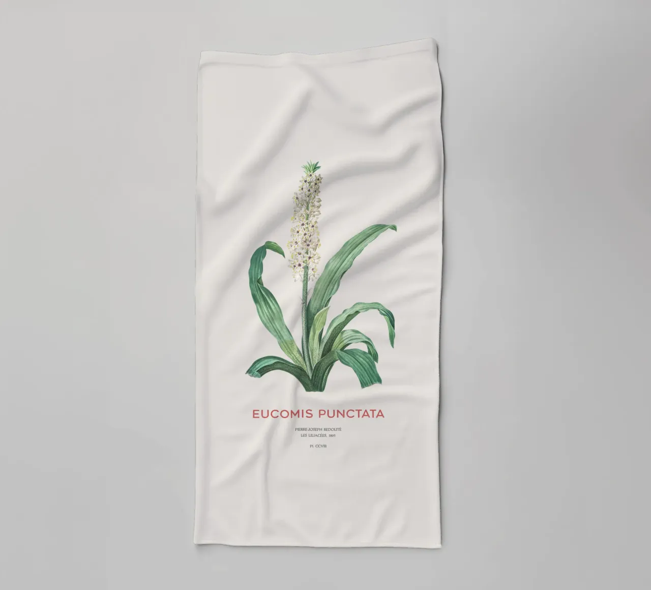 Ananasblüte oder Eucomis punctata Handtuch von Vintagrafica