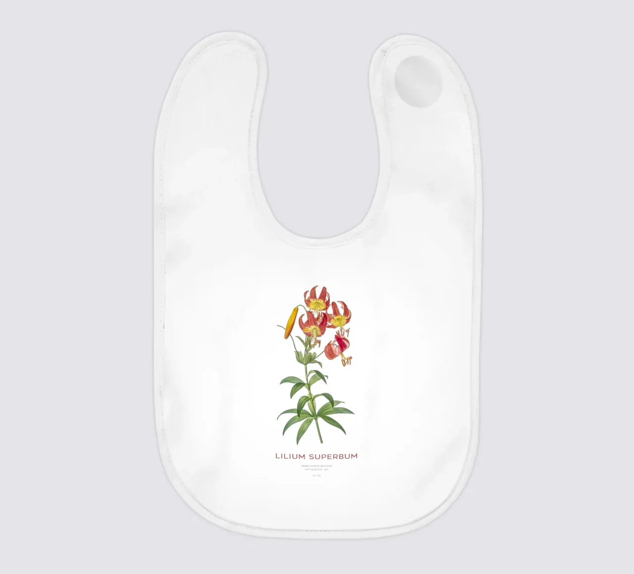 Turbanlilie oder Lilium superbum Babylätzchen von Vintagrafica