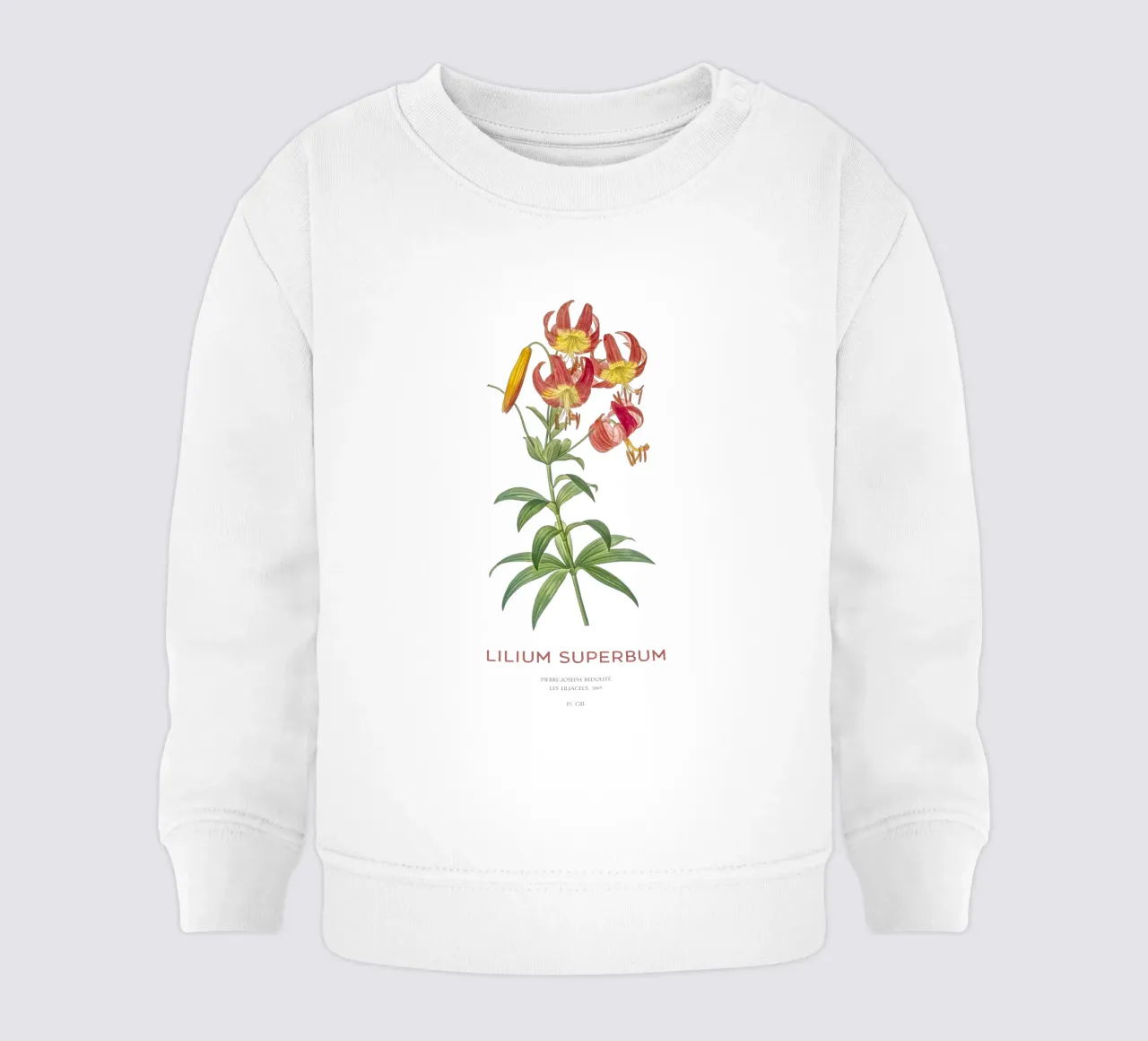 Giglio a turbante o Lilium superbum felpa neonato da Vintagrafica