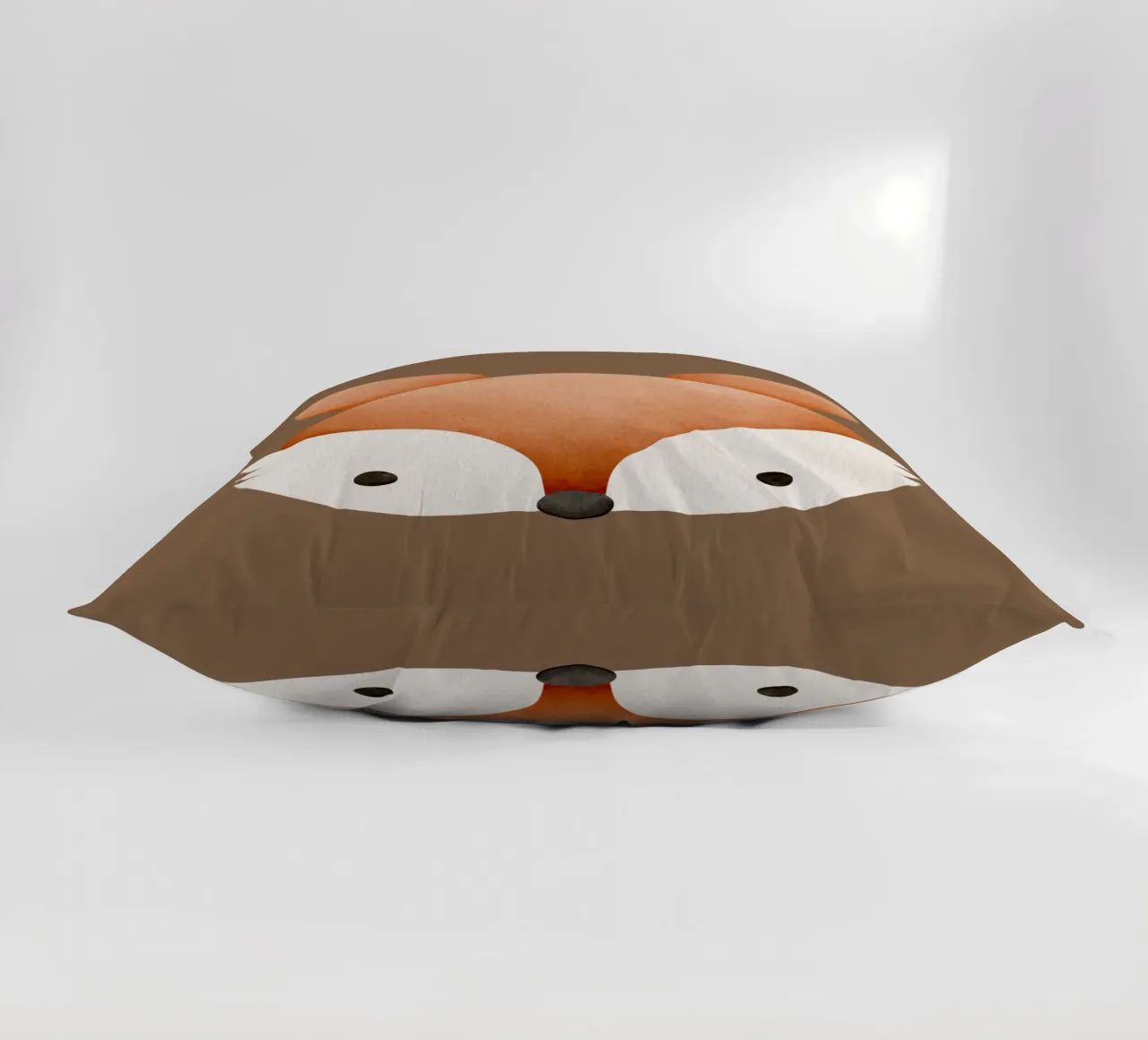 Illustrazione di volpe ad acquerello - Design minimalista cuscino da CoelfenArt
