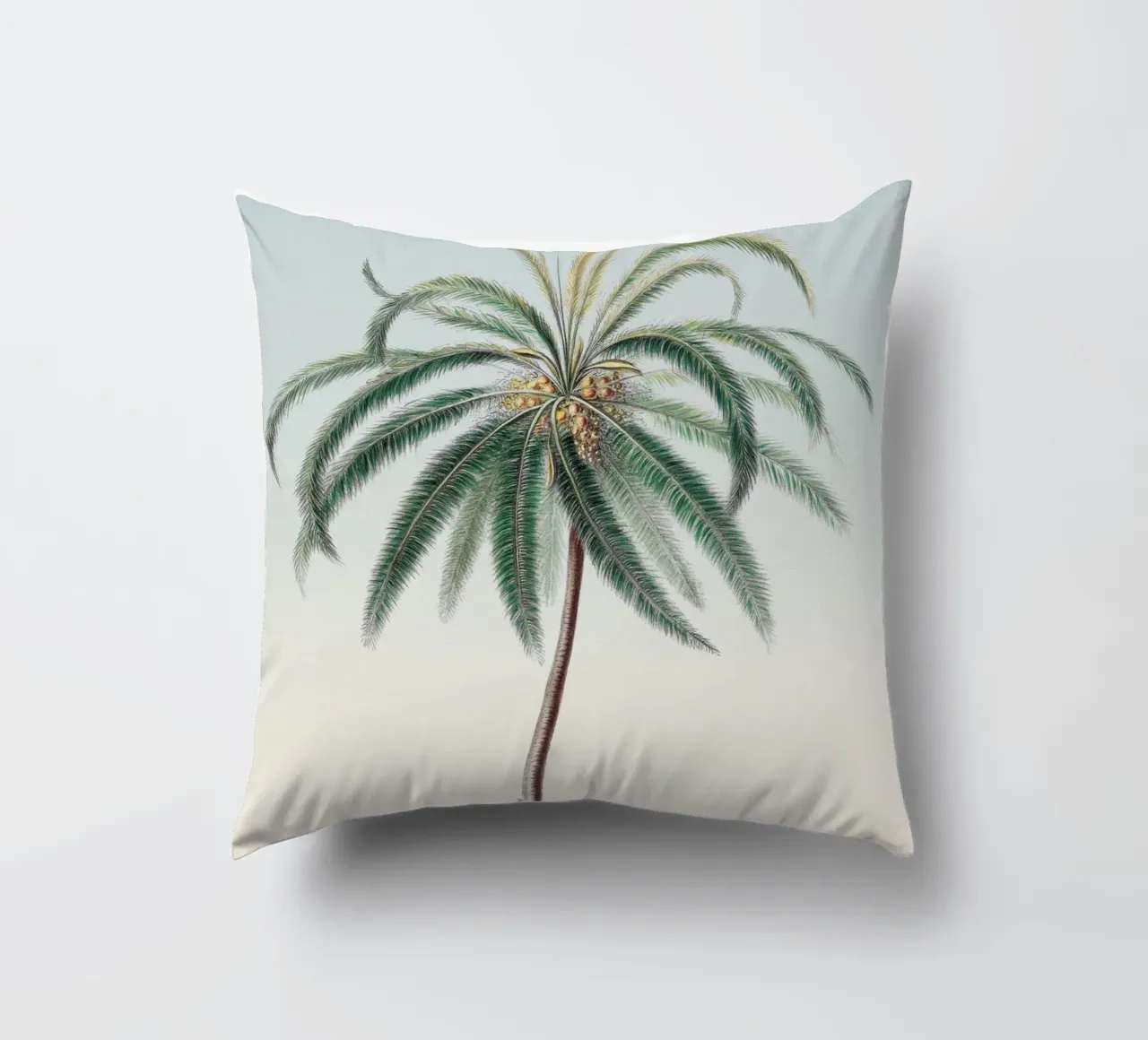 Palm Tree Sunset cuscino da apoloprints