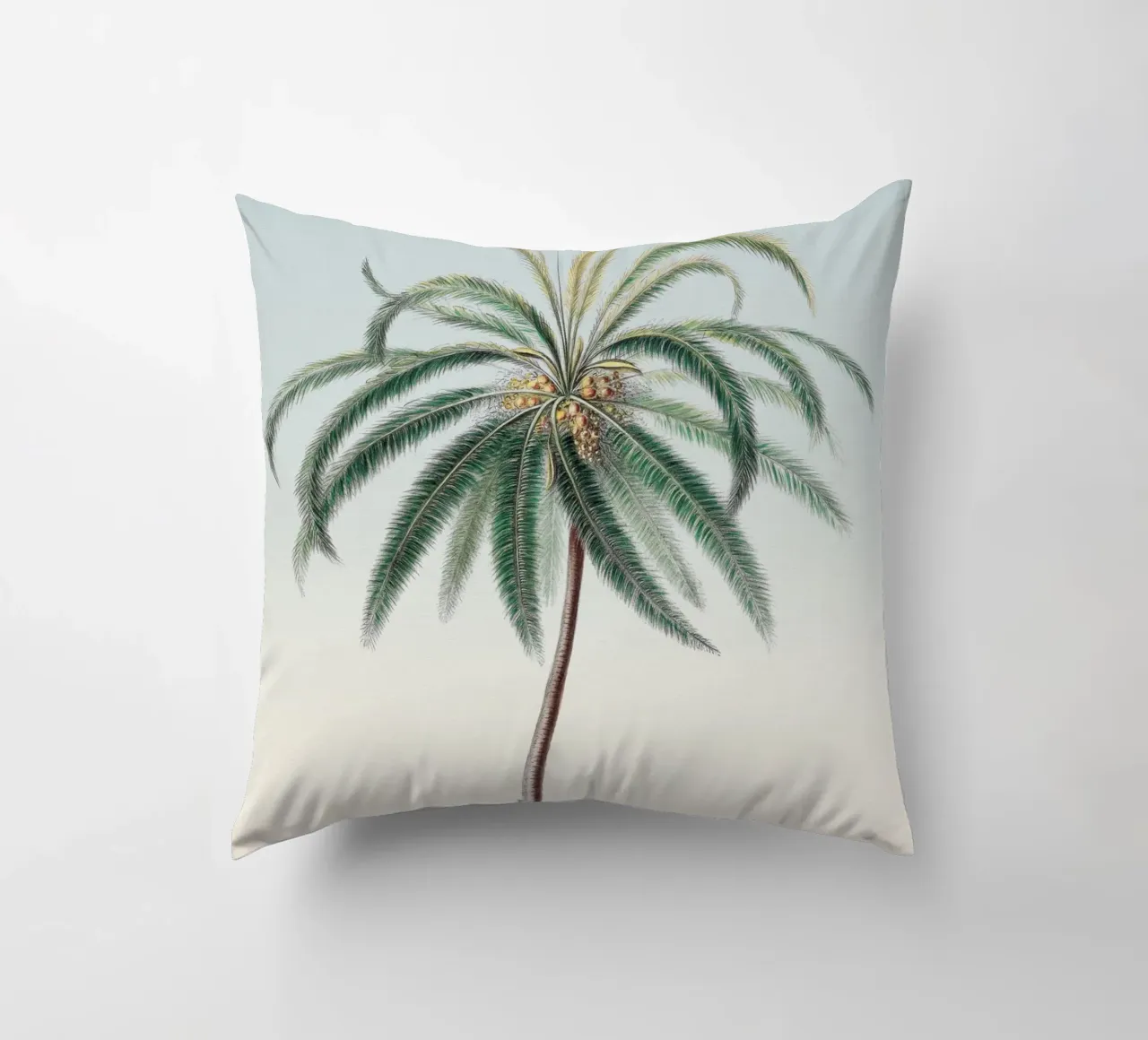 Palm Tree Sunset cuscino da apoloprints