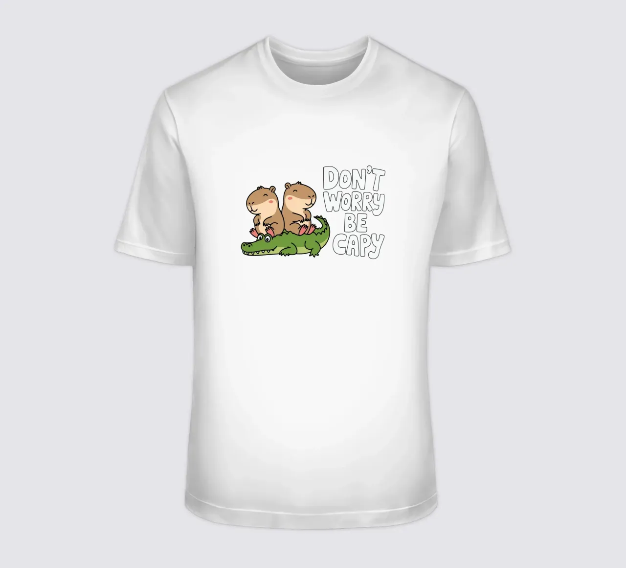 Don't Worry Be Capy t-shirt da edsonramosart