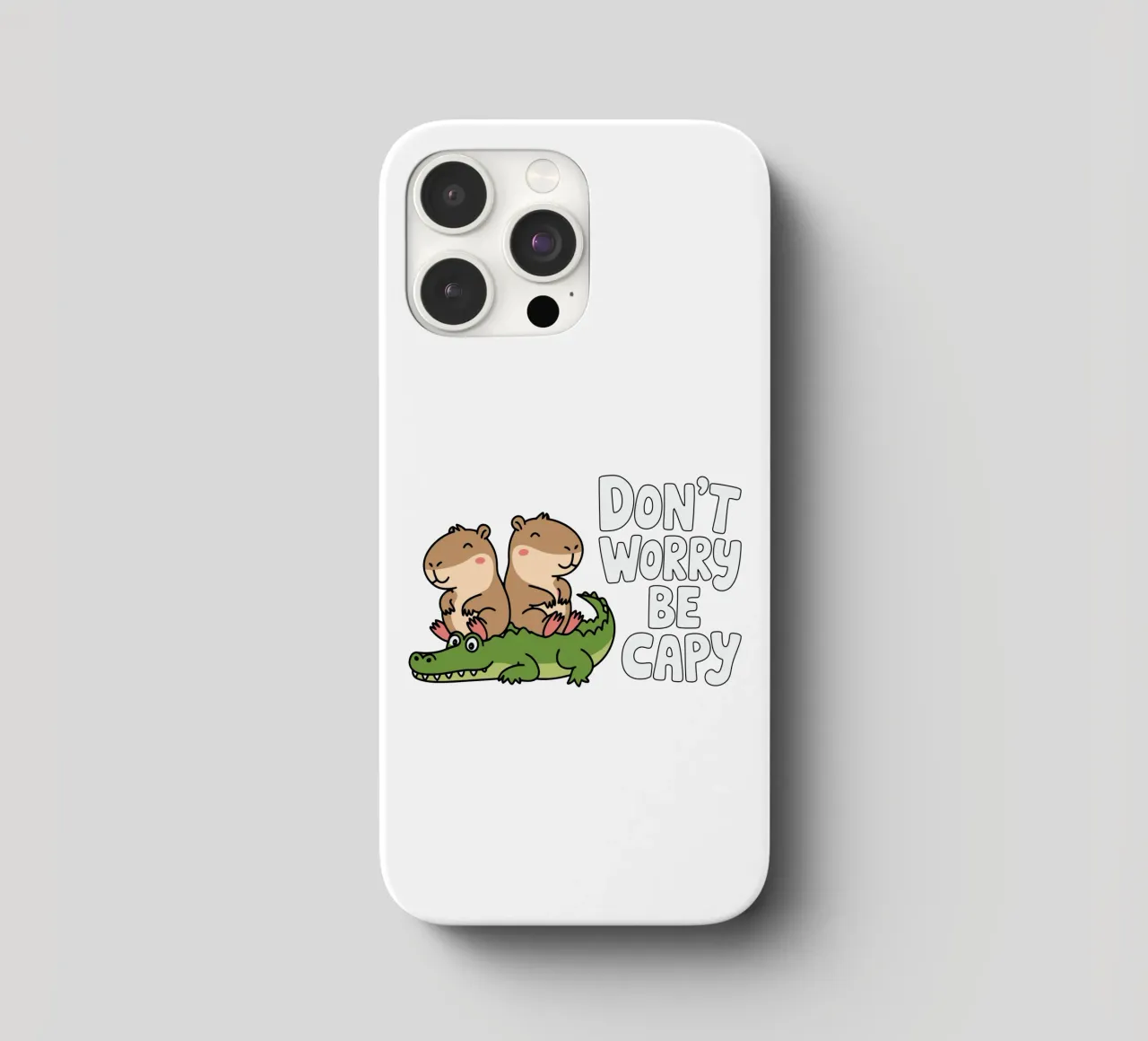 Don't Worry Be Capy cover iphone da edsonramosart