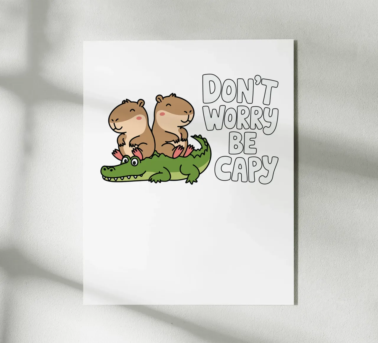 Don't Worry Be Capy plexiglass da edsonramosart