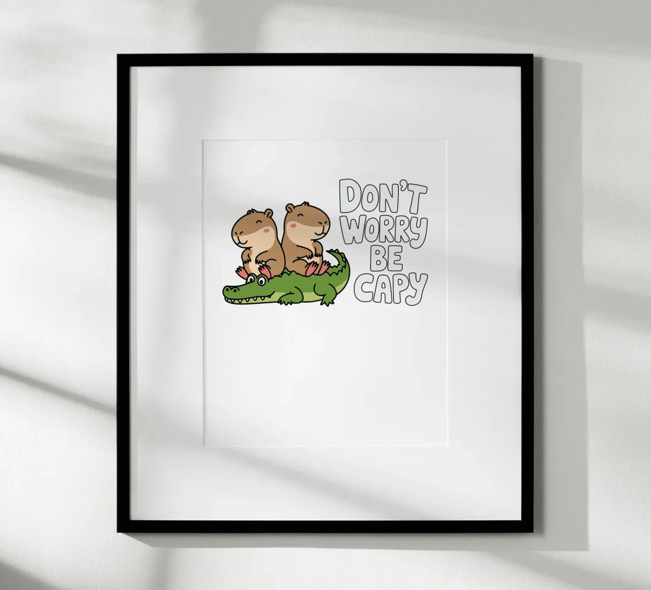 Don't Worry Be Capy carta hahnemühle da edsonramosart