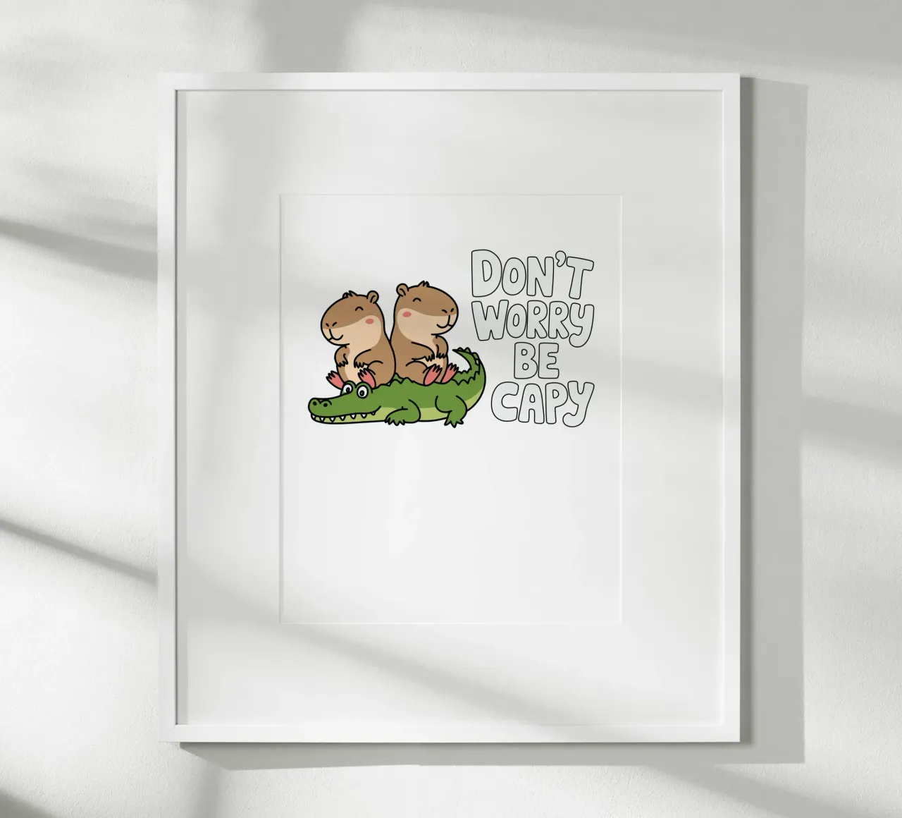 Don't Worry Be Capy carta hahnemühle da edsonramosart