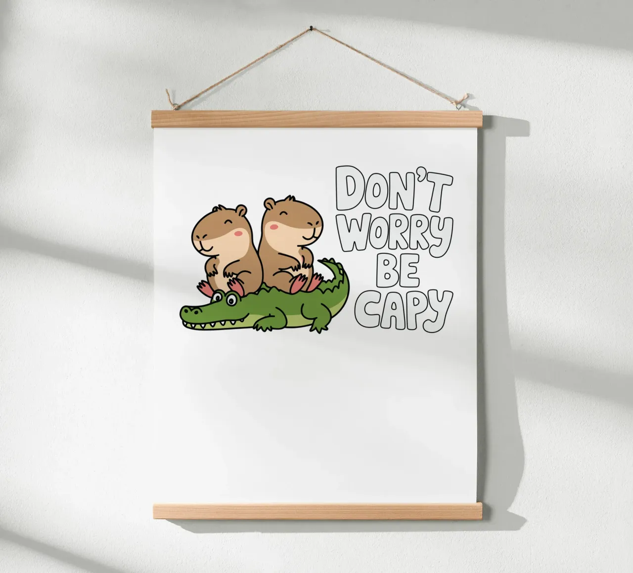 Don't Worry Be Capy carta hahnemühle da edsonramosart
