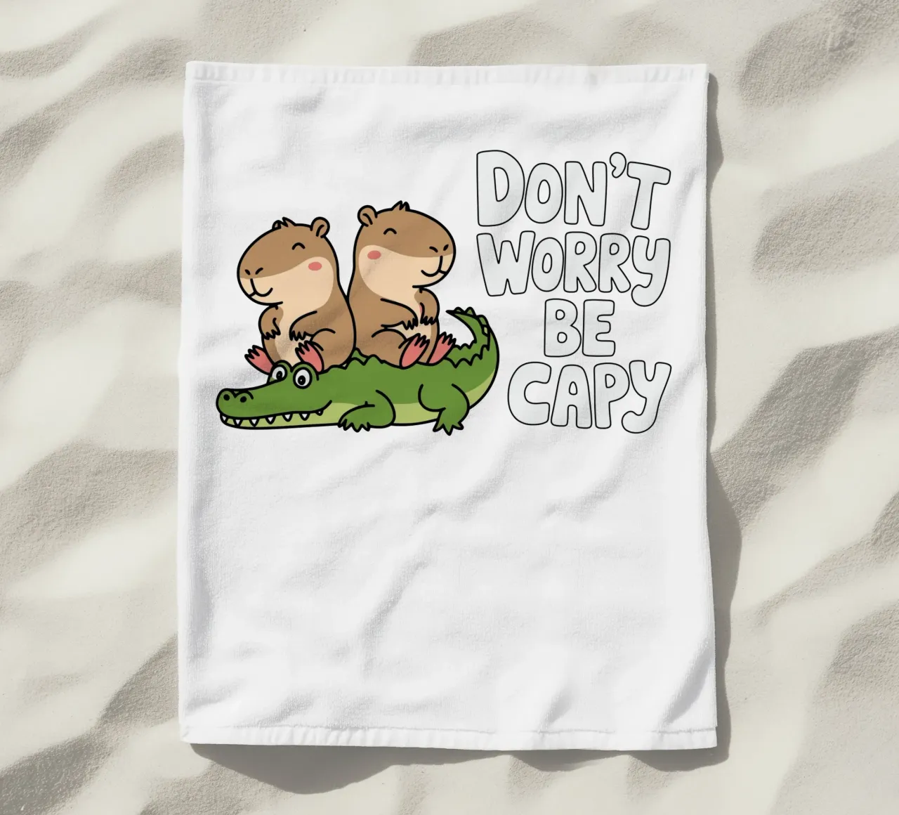 Don't Worry Be Capy telo mare da edsonramosart