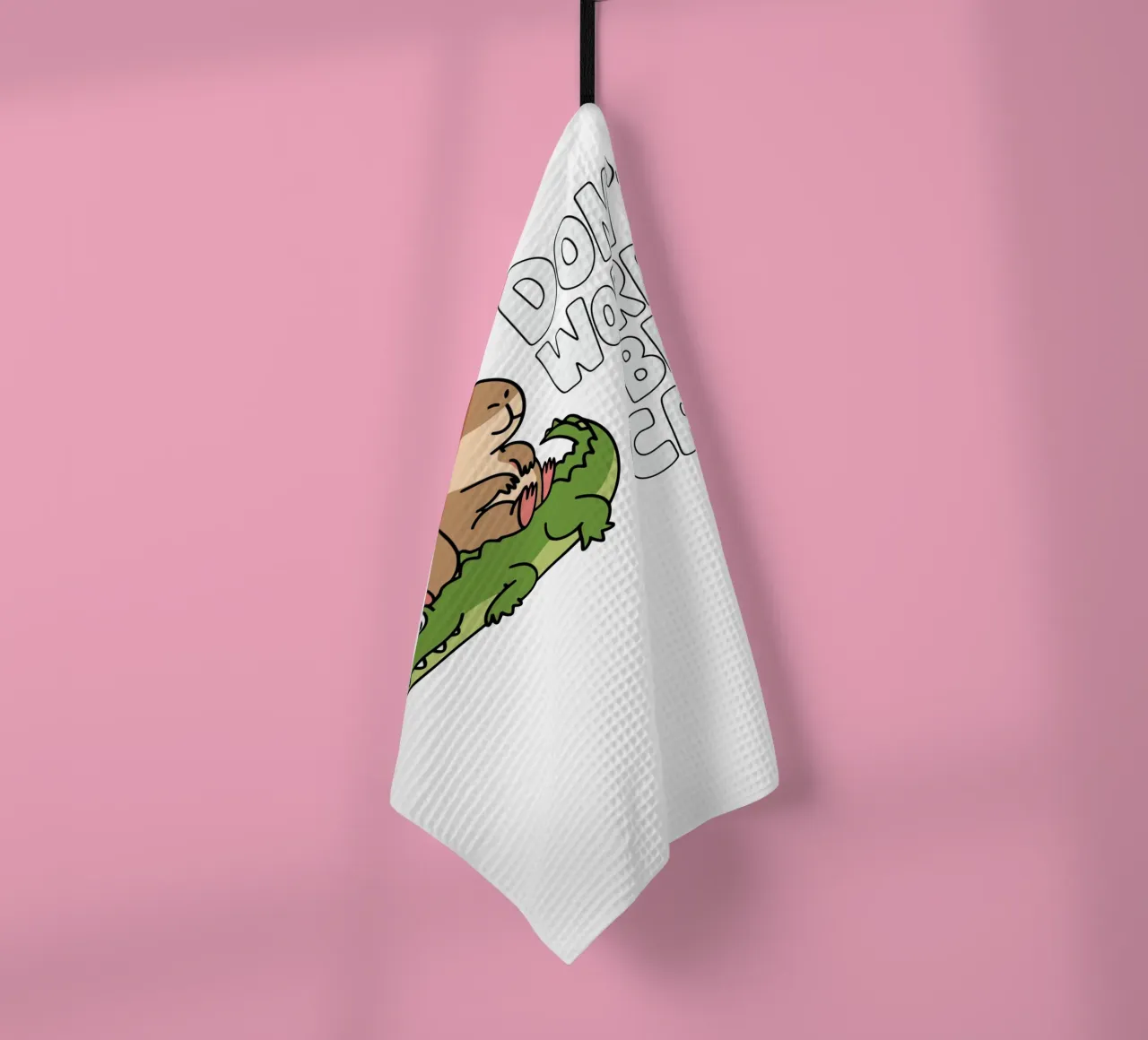 Don't Worry Be Capy canovaccio da cucina da edsonramosart