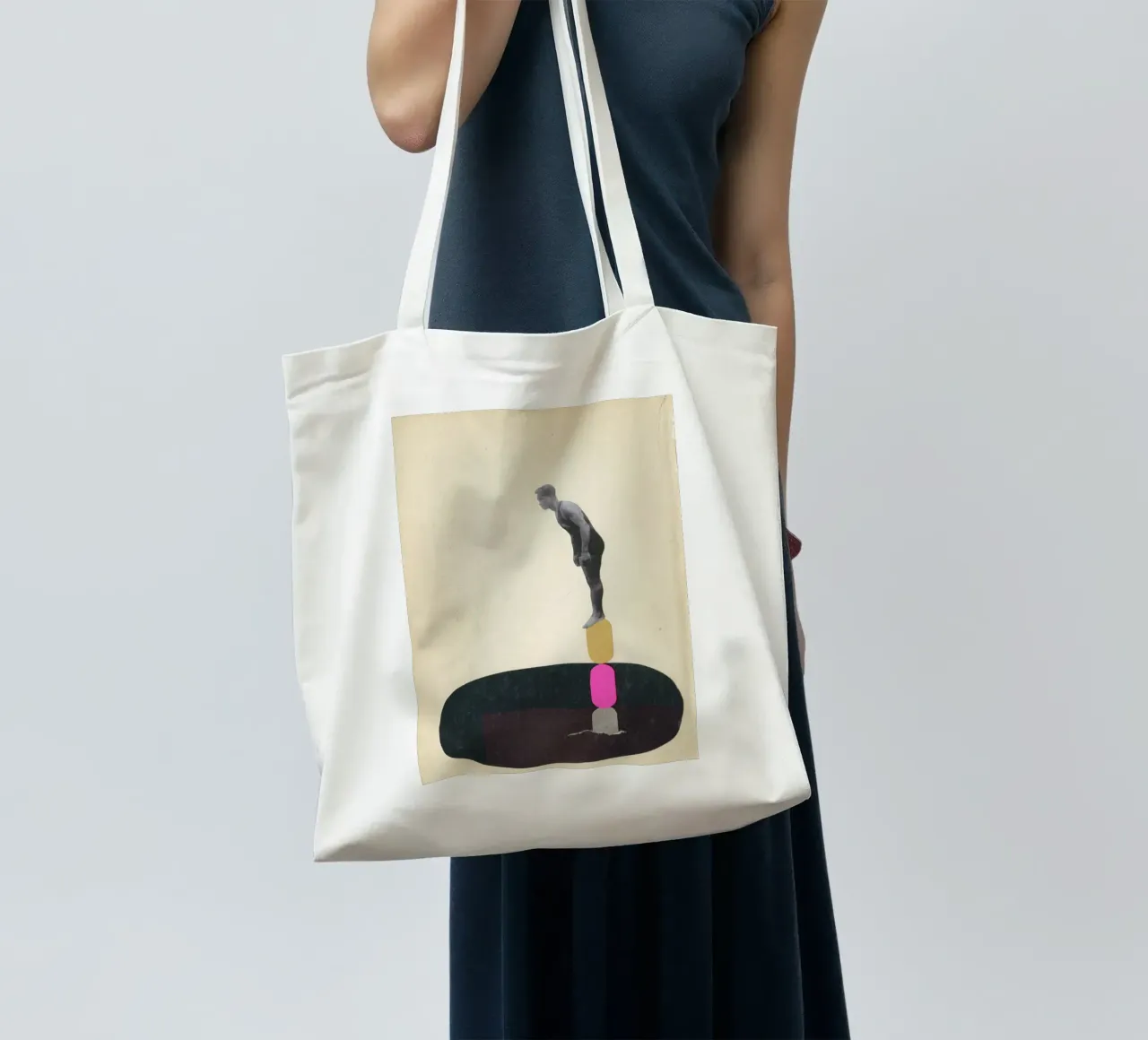 Piscine en roche tote bag de Cassia Beck Collage