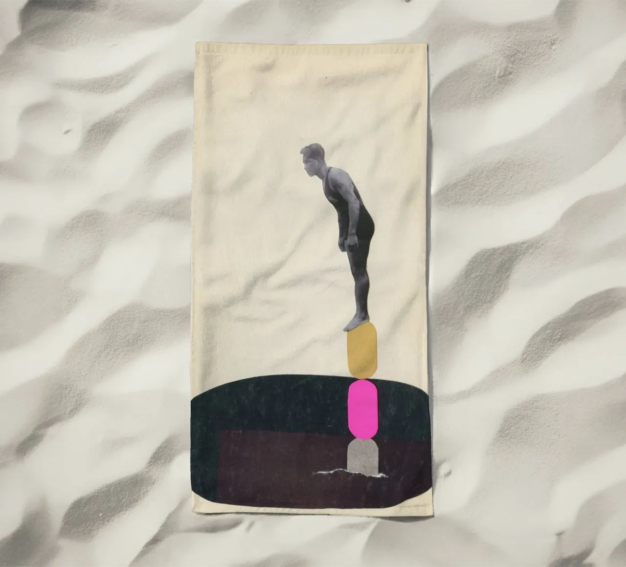 Rock Pool telo mare da Cassia Beck Collage