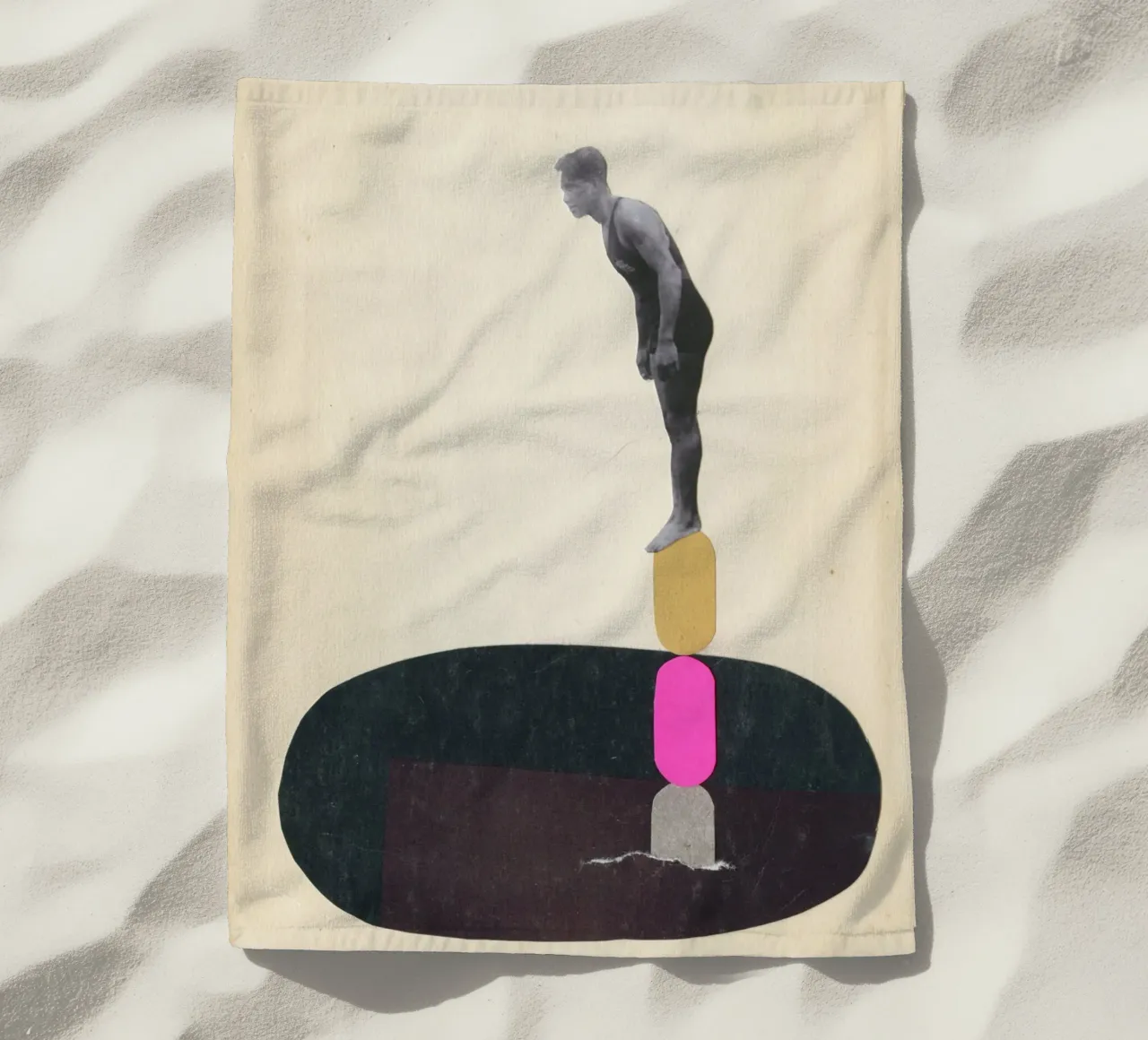 Rock Pool telo mare da Cassia Beck Collage