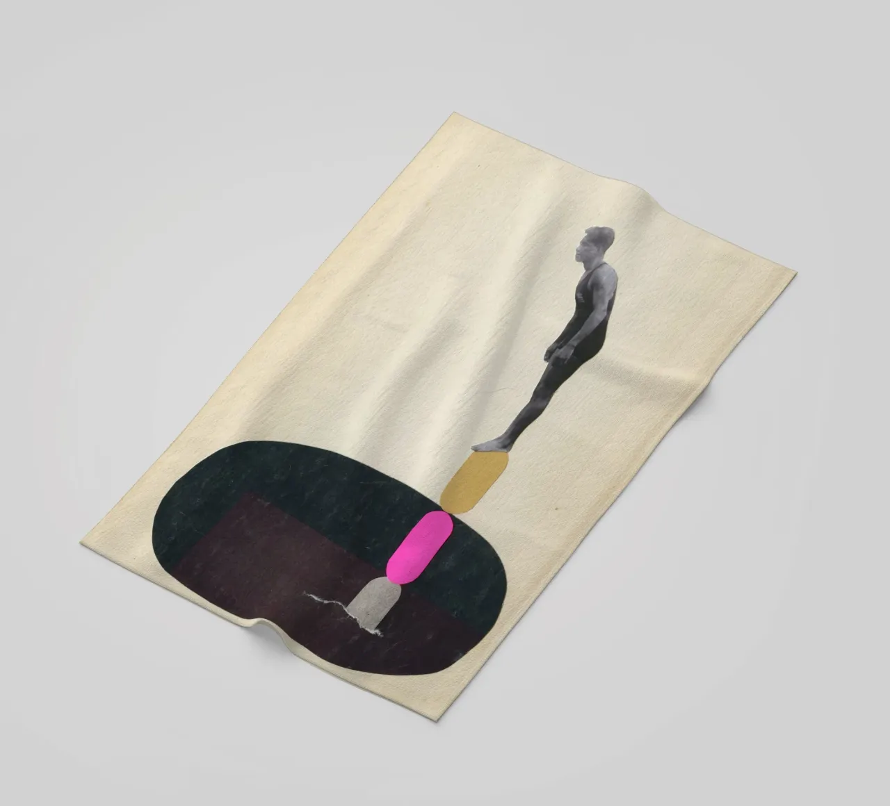 Rock Pool telo mare da Cassia Beck Collage