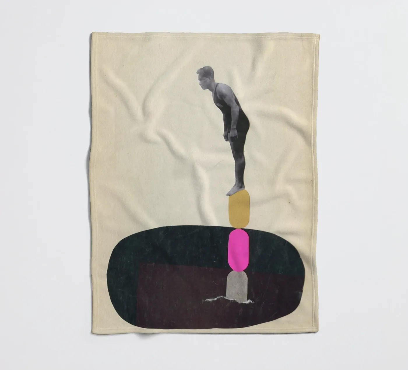 Rock Pool Fleecedecke von Cassia Beck Collage