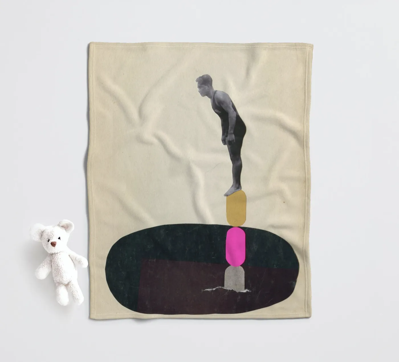 Rock Pool Fleecedecke von Cassia Beck Collage