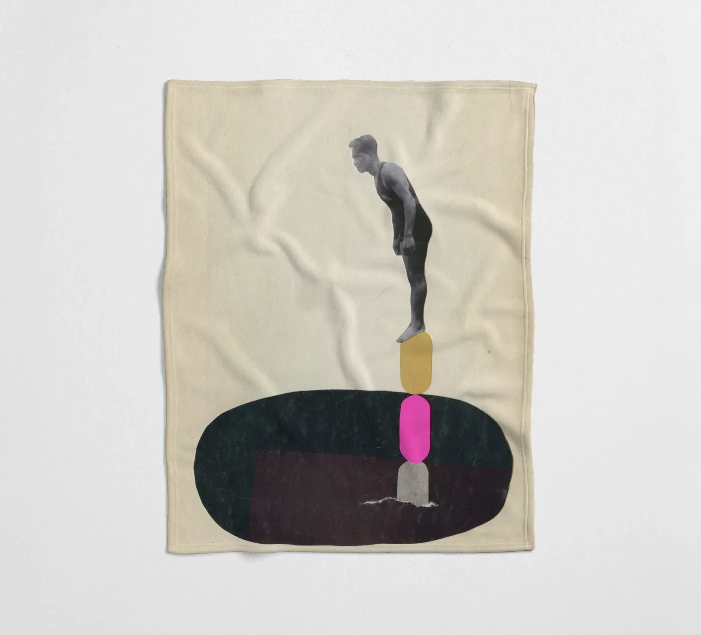 Rock Pool Fleecedecke von Cassia Beck Collage