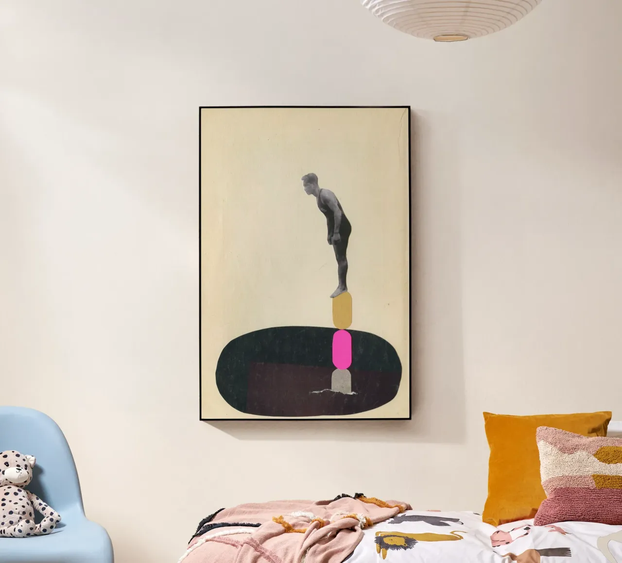 Rock Pool acryl van Cassia Beck Collage