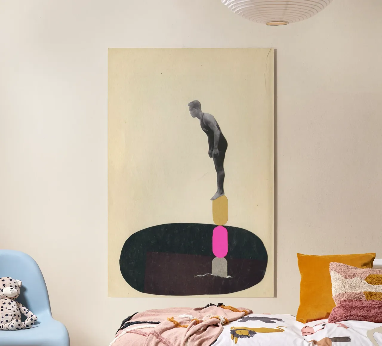 Rock Pool acryl van Cassia Beck Collage