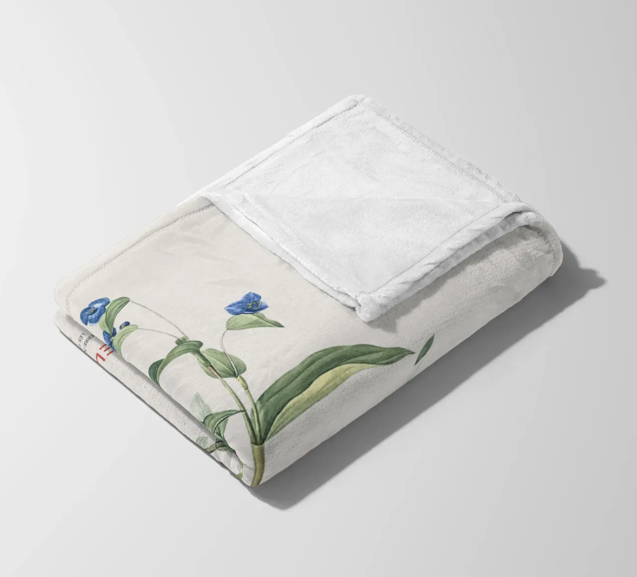 Ragnetto blu o Commelina dubia coperta in pile da Vintagrafica