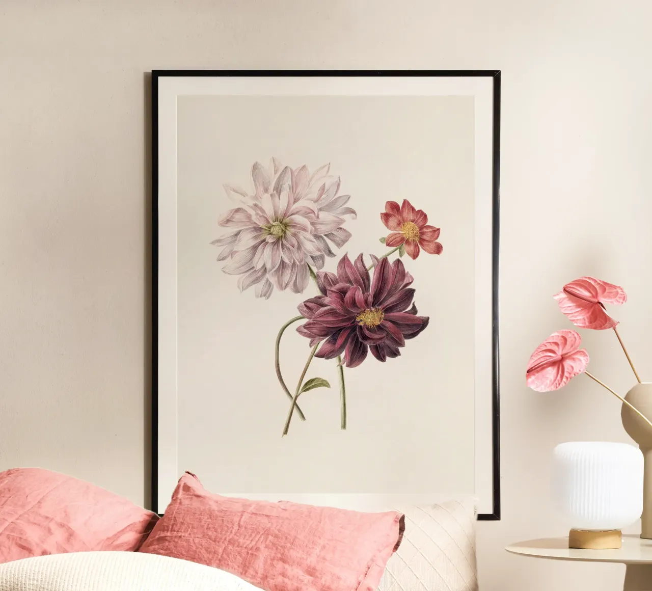 Dahlia poster da Botanical
