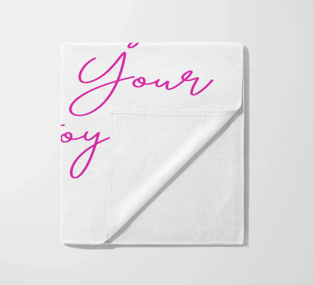 "Don't Let Comparison Steal Your Joy" Neon Pink telo mare da FABOArt