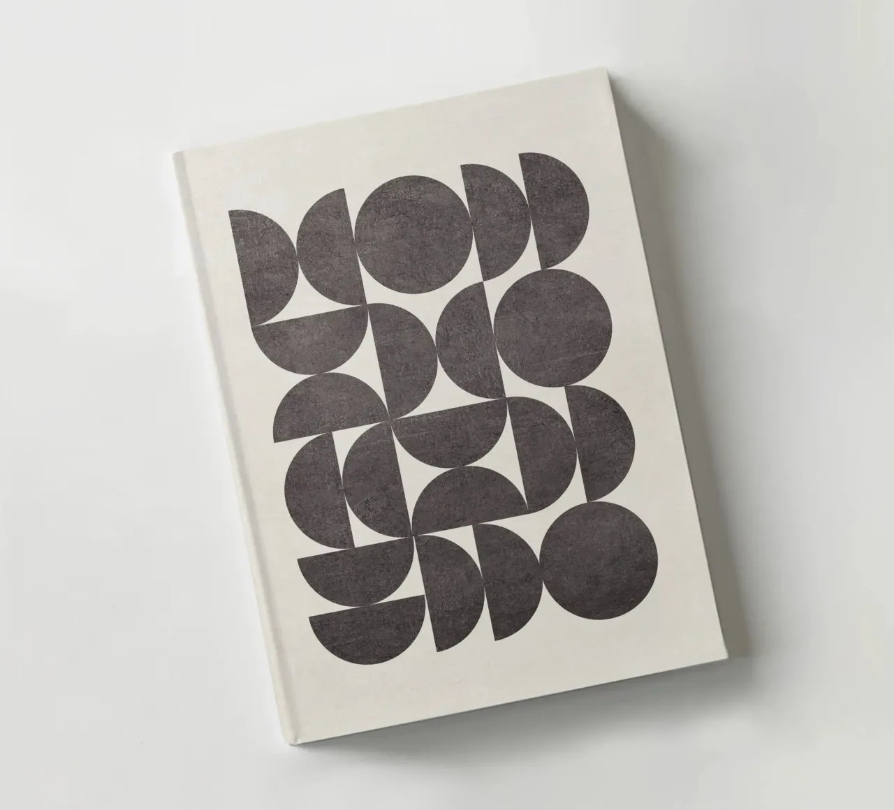 Bauhaus Style Semicircles notebook by apoloprints