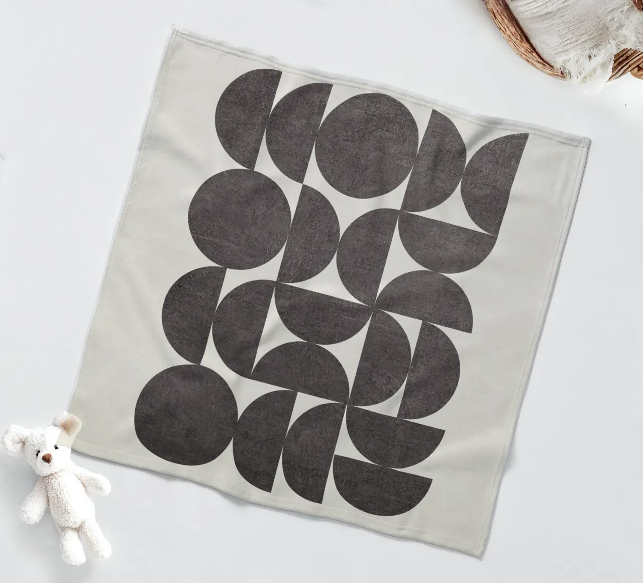 Bauhaus Style Semicircles coperta in pile da apoloprints