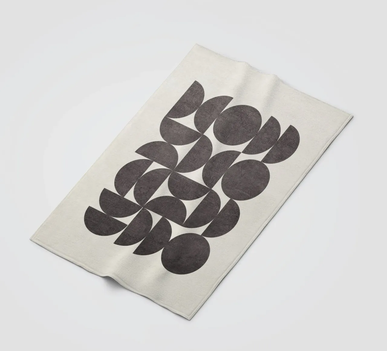 Bauhaus Style Semicircles coperta in pile da apoloprints
