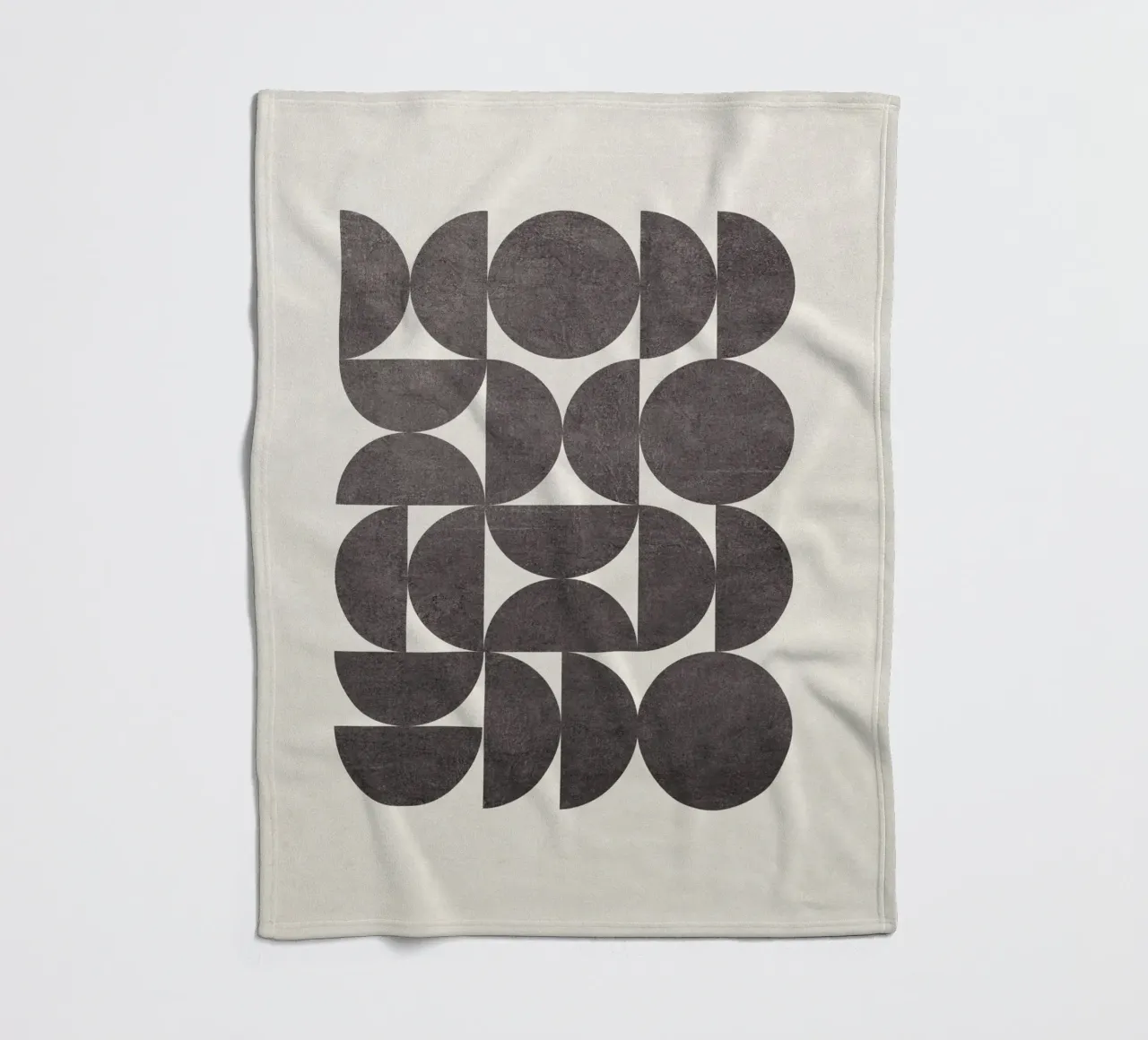 Bauhaus Style Semicircles coperta in pile da apoloprints
