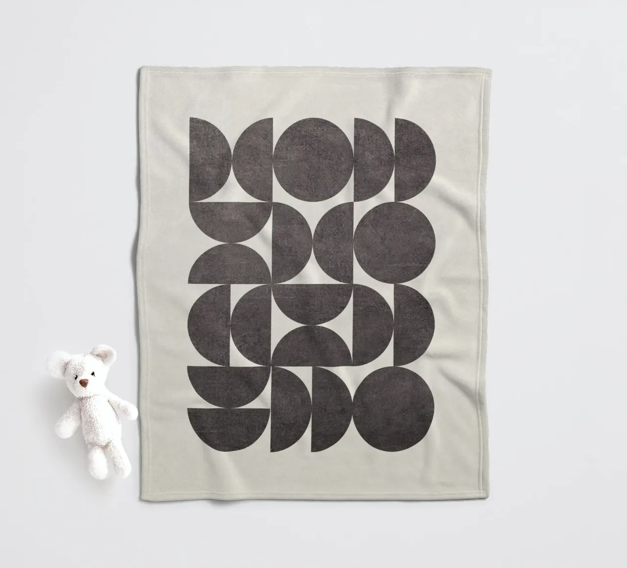 Bauhaus Style Semicircles coperta in pile da apoloprints