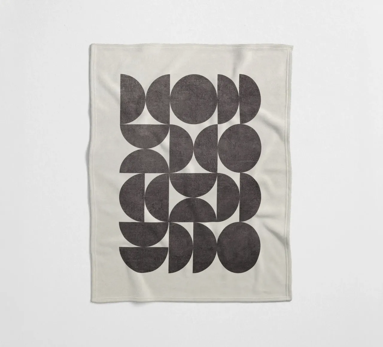Bauhaus Style Semicircles coperta in pile da apoloprints