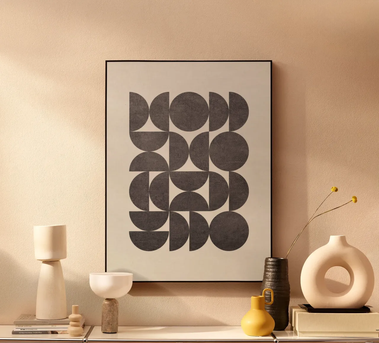 Bauhaus Style Semicircles plexiglass da apoloprints