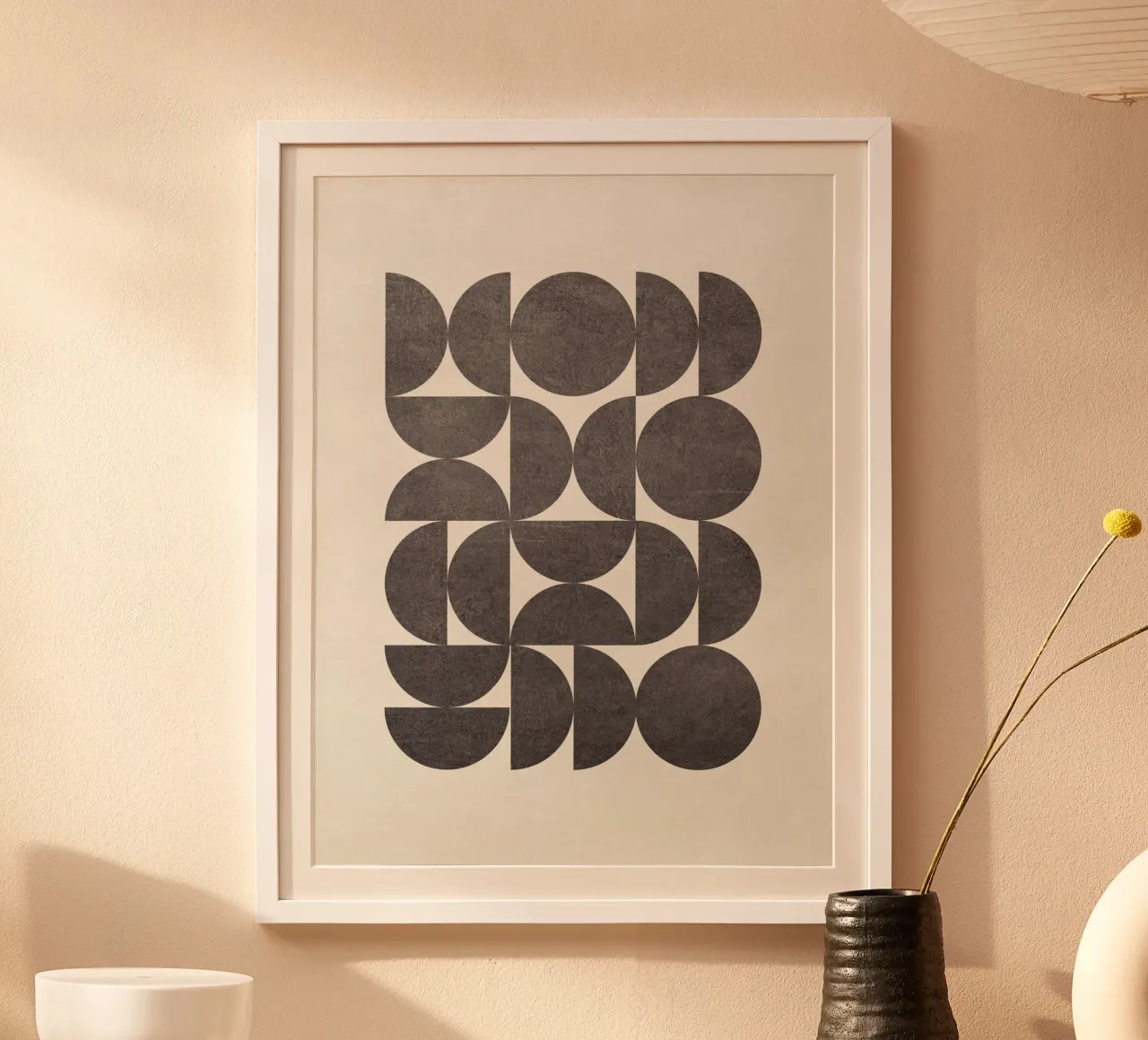 Bauhaus Style Semicircles carta hahnemühle da apoloprints