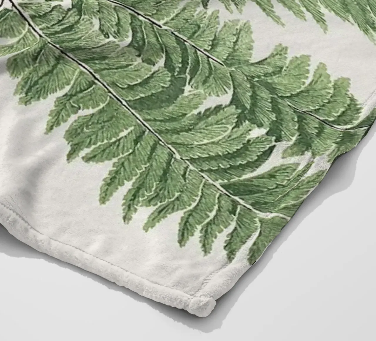 Fern leaves coperta in pile da apoloprints