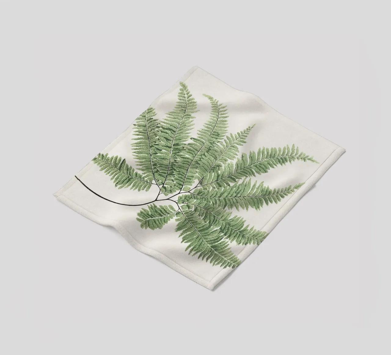 Fern leaves coperta in pile da apoloprints