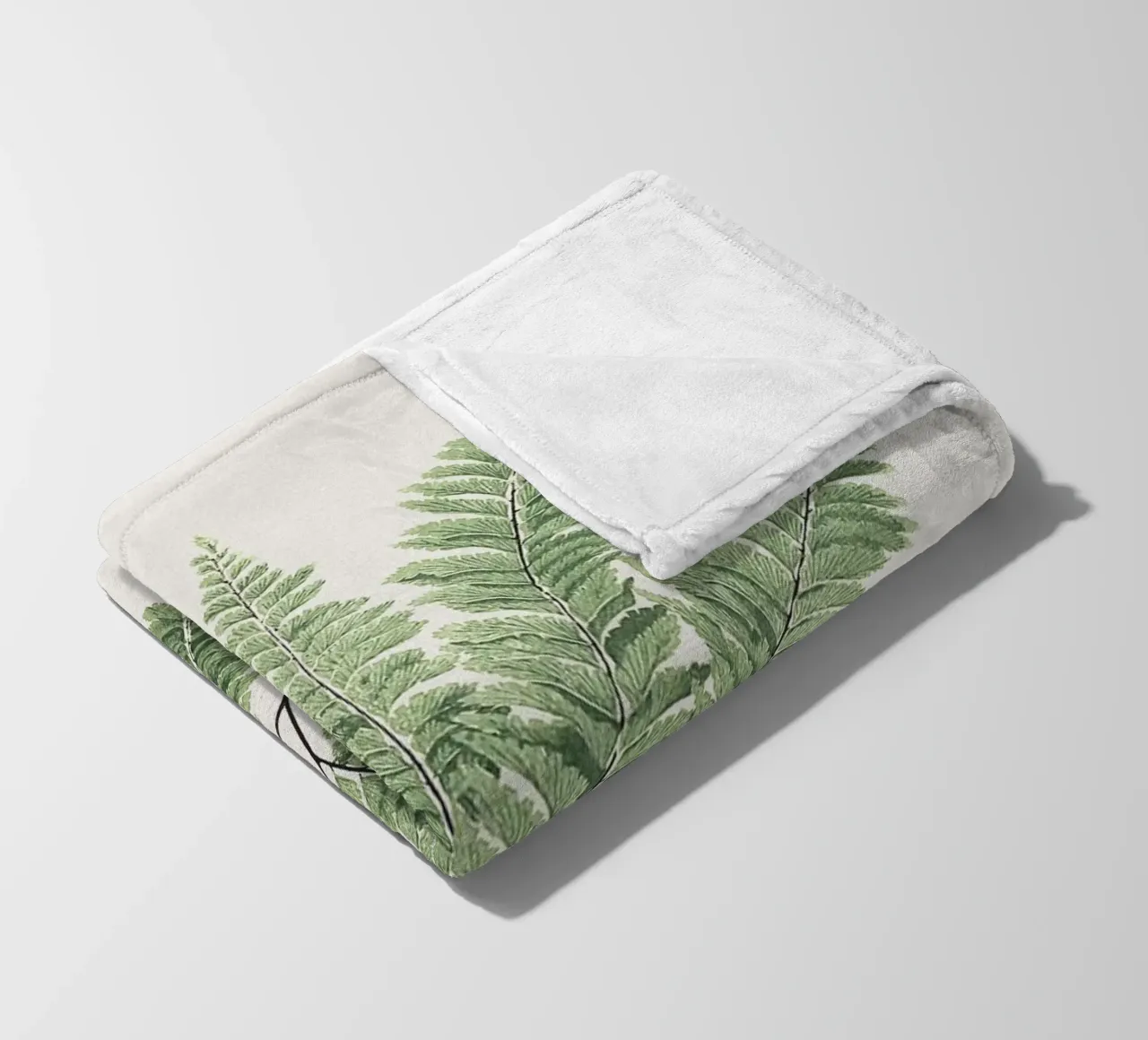 Fern leaves coperta in pile da apoloprints