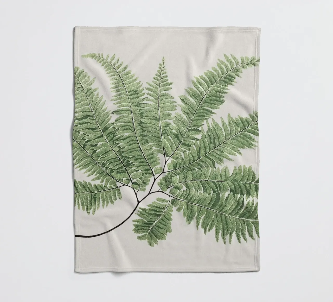 Fern leaves coperta in pile da apoloprints
