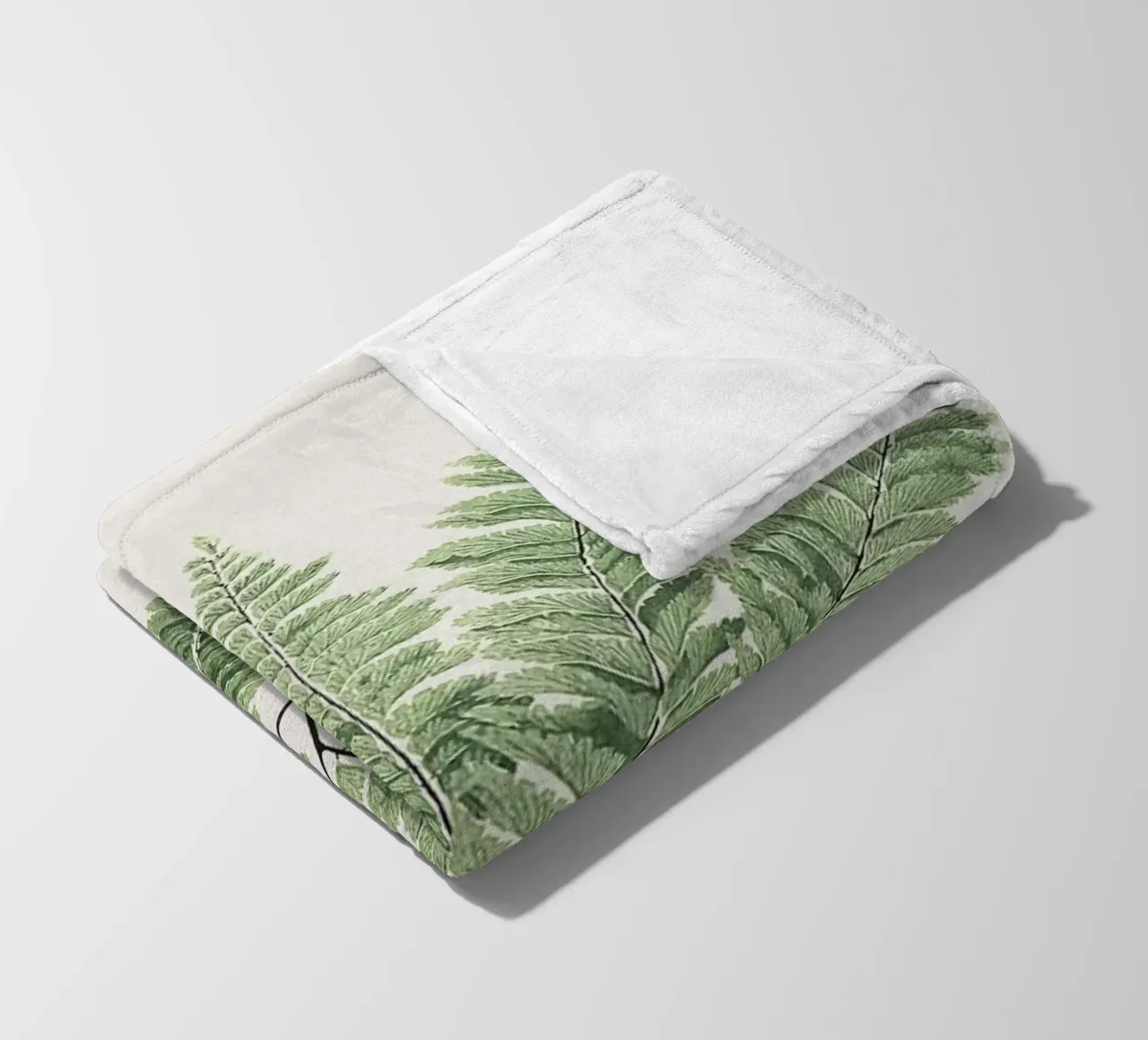 Fern leaves coperta in pile da apoloprints