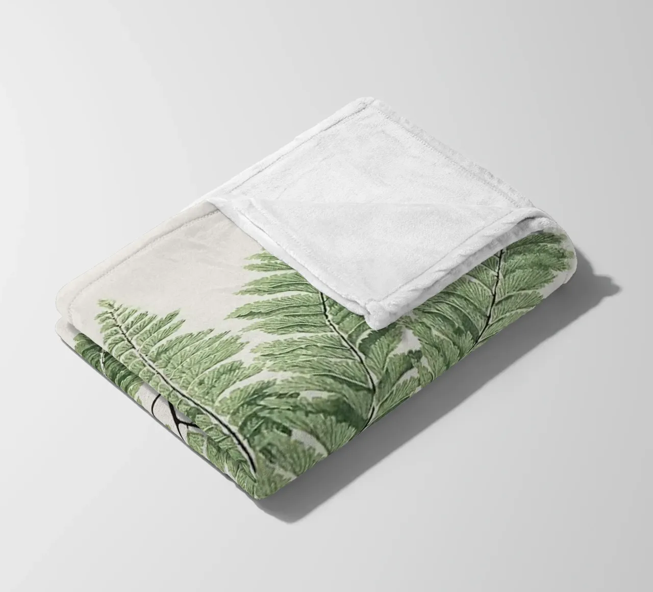 Fern leaves coperta in pile da apoloprints