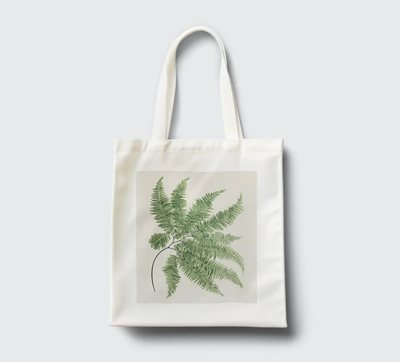 Fern leaves tote bag by apoloprints