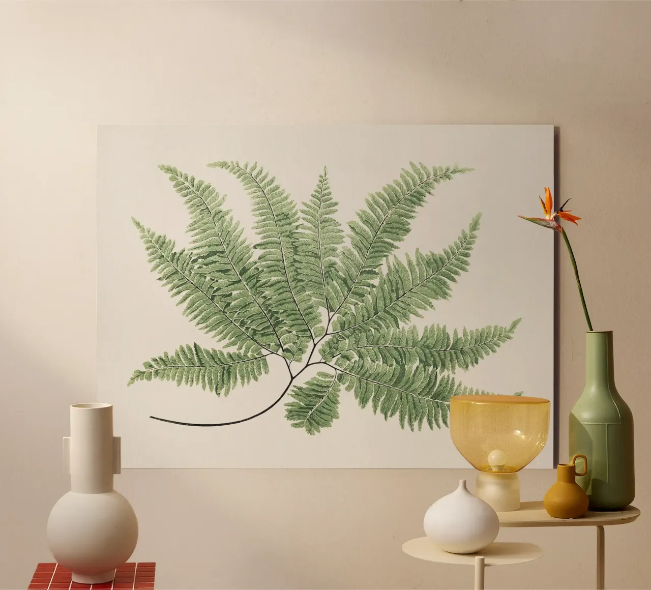 Fern leaves alu-dibond by apoloprints