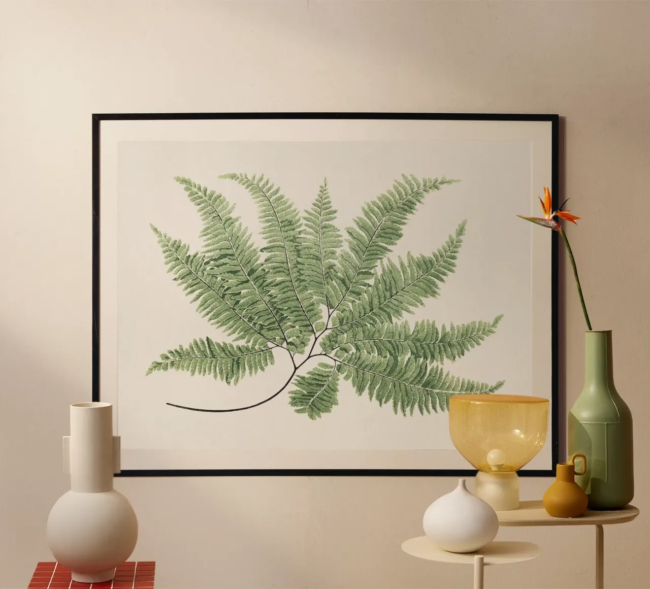Fern leaves carta hahnemühle da apoloprints