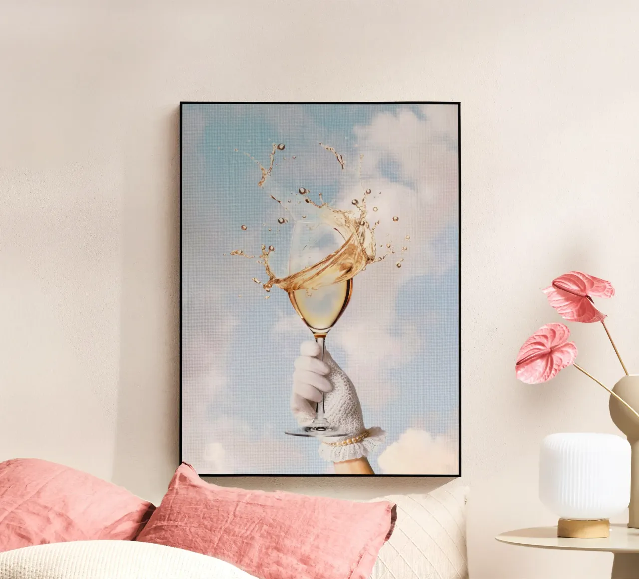 Ragazza d'oro plexiglass da Dagmar Pels