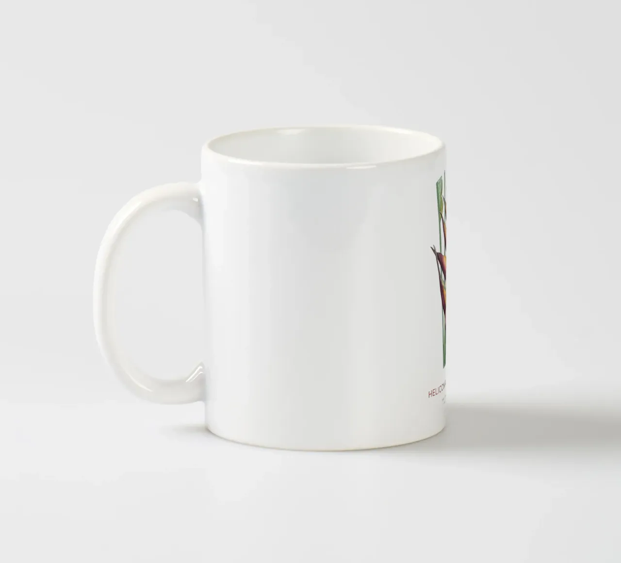 Fiore di parrocchetto o Heliconia humilis tazza in ceramica da Vintagrafica