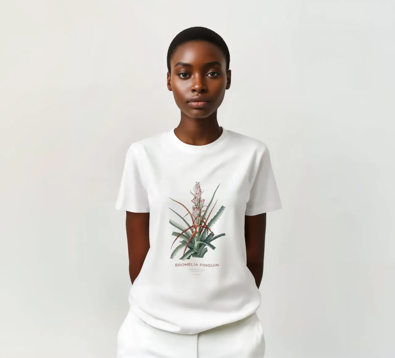 Wilde Ananas oder Bromelia pinguin T-Shirt von Vintagrafica
