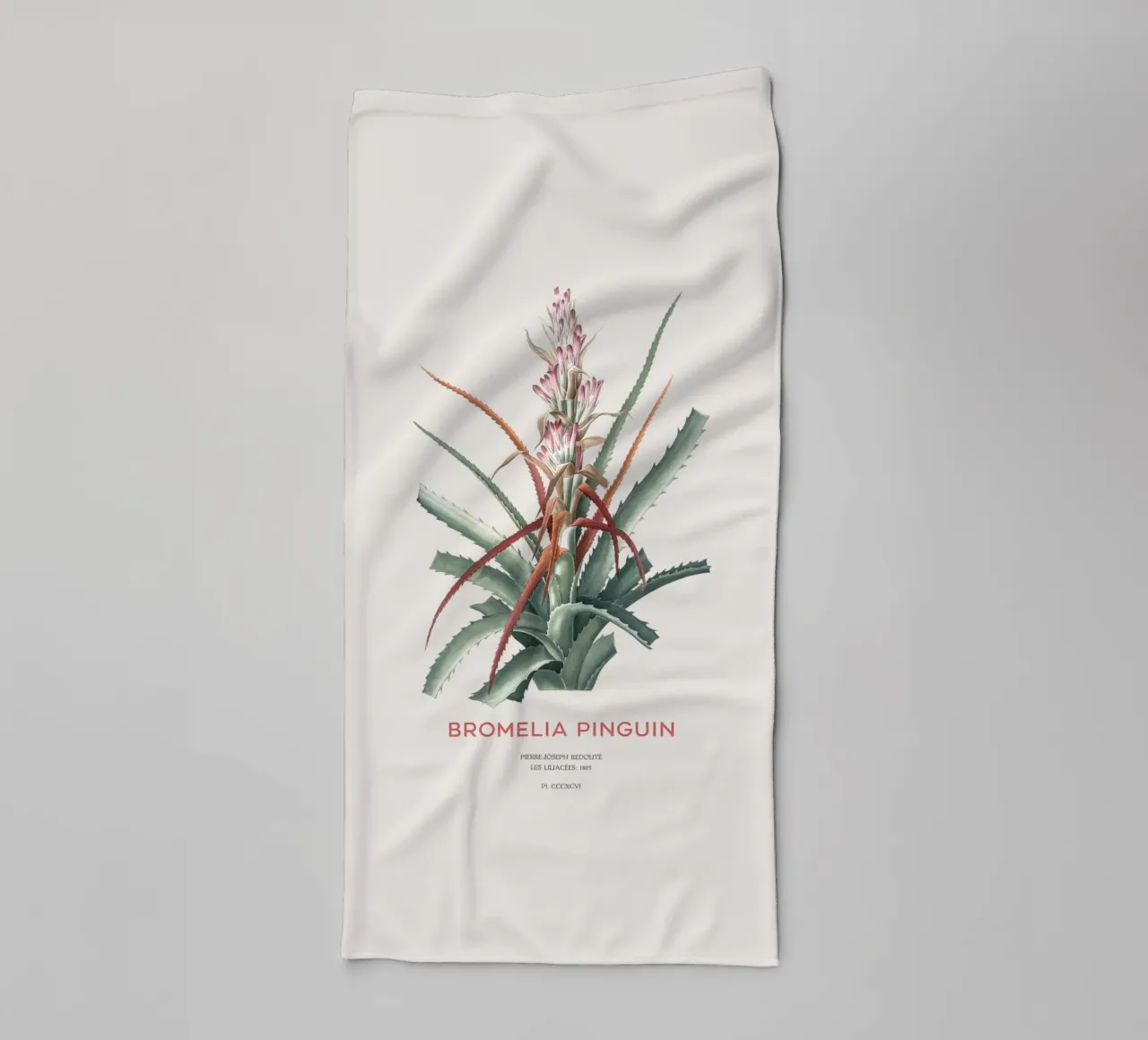 Wilde Ananas oder Bromelia pinguin Handtuch von Vintagrafica
